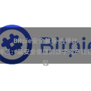 Bitpie安全教程 选择比特派：最安全便捷的数字资产钱包