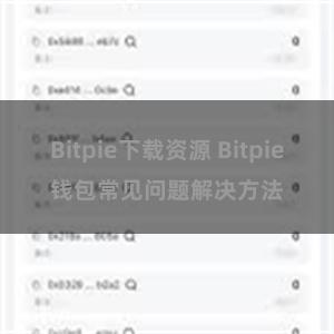 Bitpie下载资源 Bitpie钱包常见问题解决方法