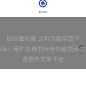 比特派转账 比特派数字资产安全保障：用户首选的安全加密货币交易平台