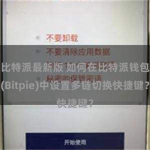 比特派最新版 如何在比特派钱包(Bitpie)中设置多链切换快捷键？
